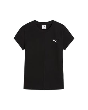 Woman's Puma Wardrobe Ess Ribbed Slim Tee Black