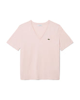 T-Shirt Donna Scollo V Rosa