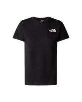 T-Shirt Donna The North Face Redbox nero