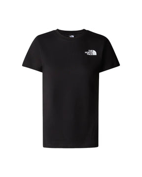 T-Shirt Donna The North Face Redbox nero