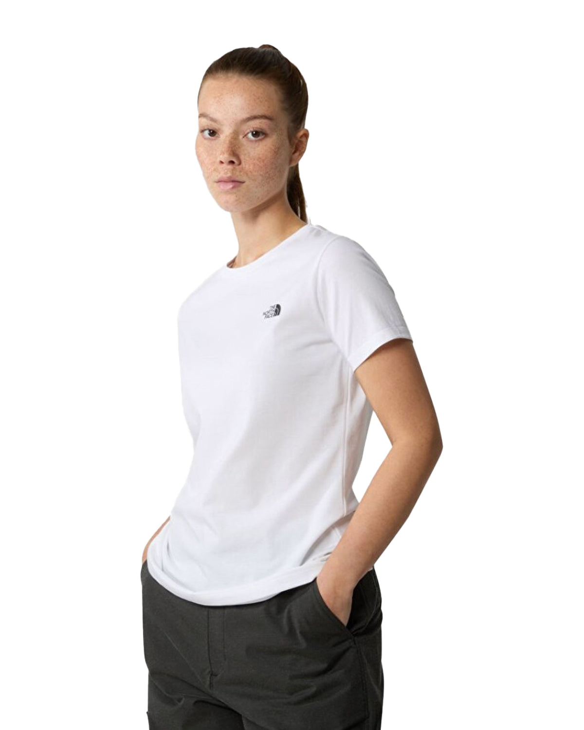 T-Shirt Donna The North Face Simple Dome Bianco