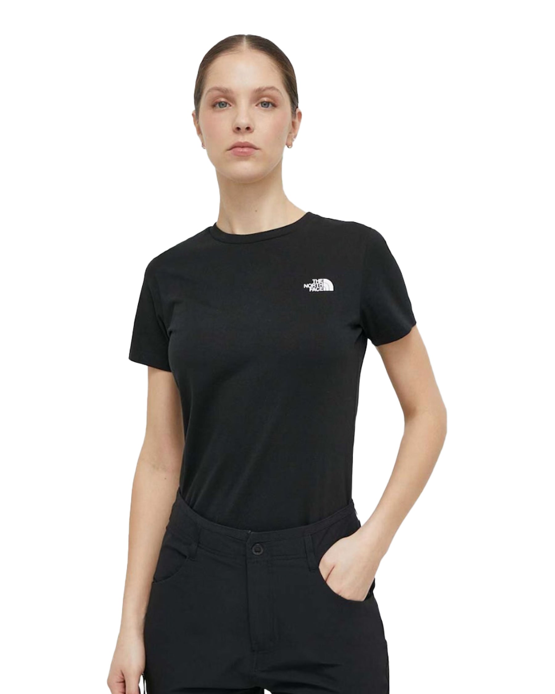 T-Shirt Donna The North Face Simple Logo Nero