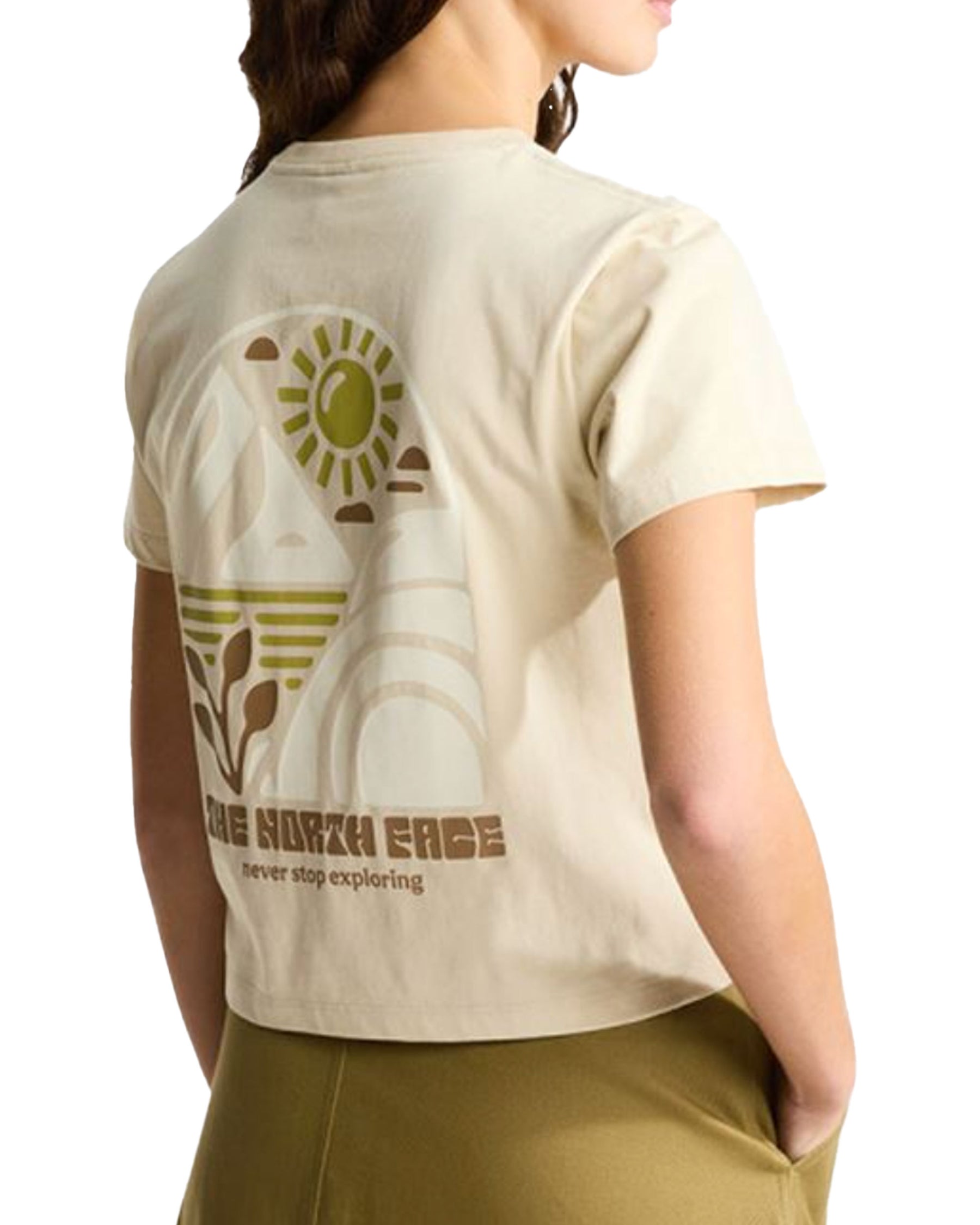 T-Shirt Donna The North Face Sun Regular Short Sleeve Desert Beige