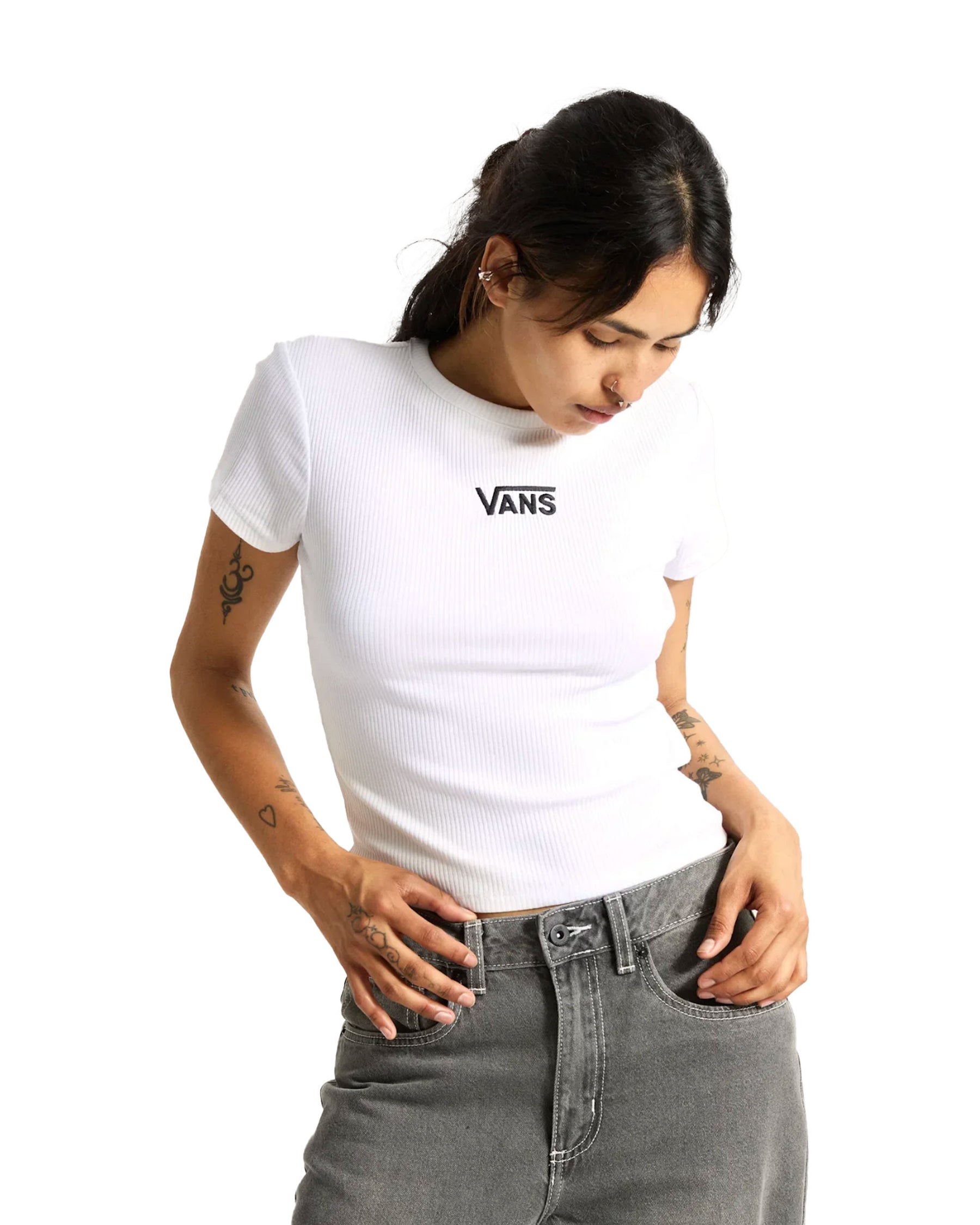 T-Shirt Donna Vans Cameron Bianca
