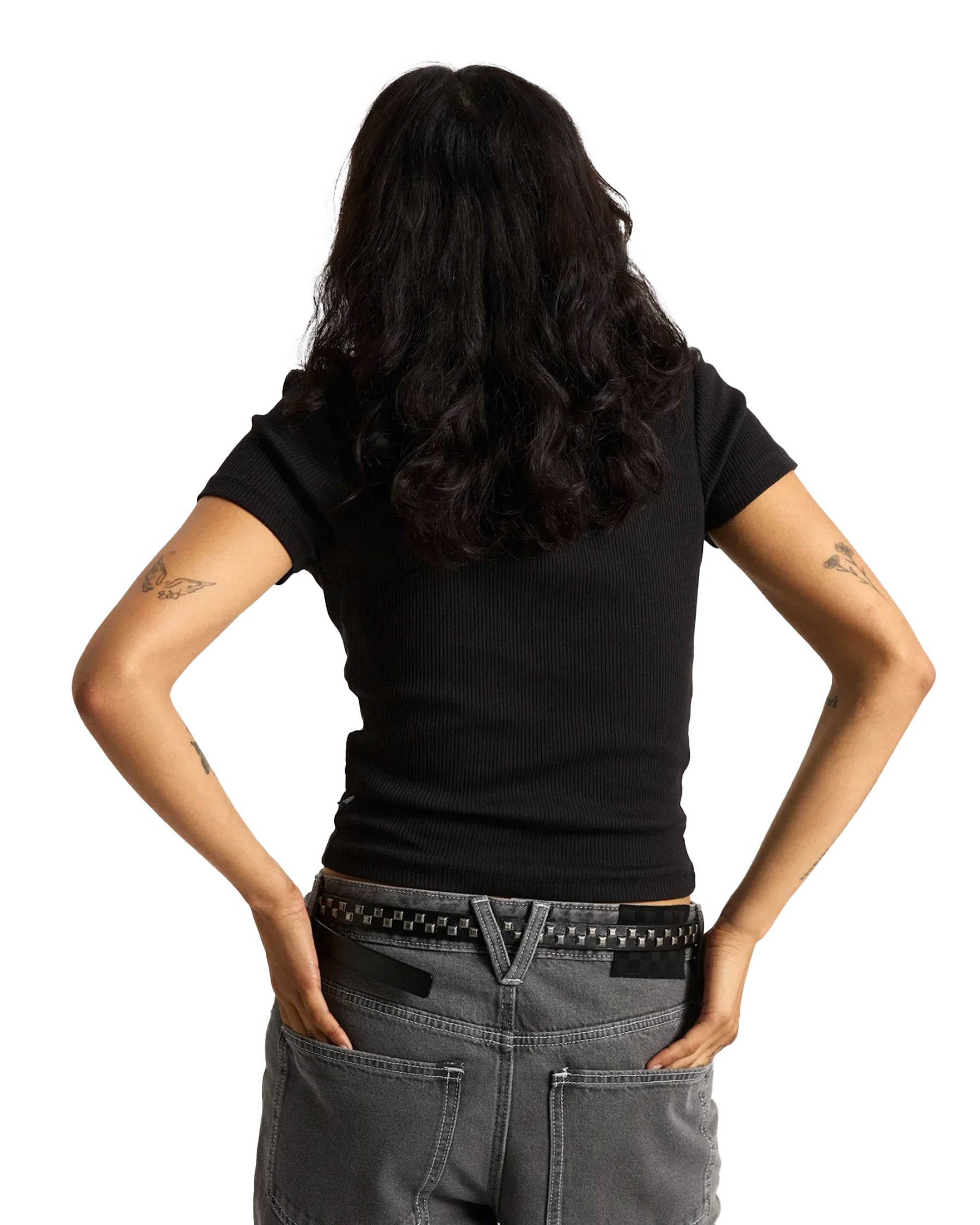 T-Shirt Donna Vans Cameron Nero