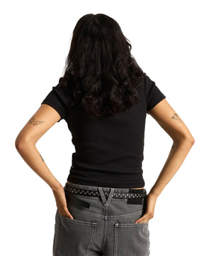 T-Shirt Donna Vans Cameron Nero