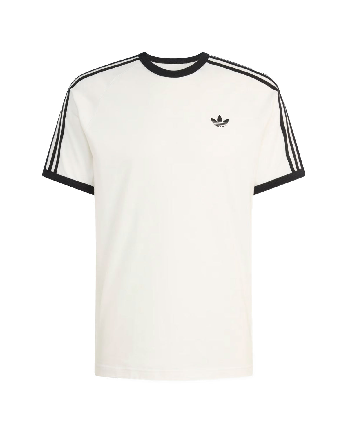 T-Shirt Uomo Adidas 3 Stripe Bianco Nero