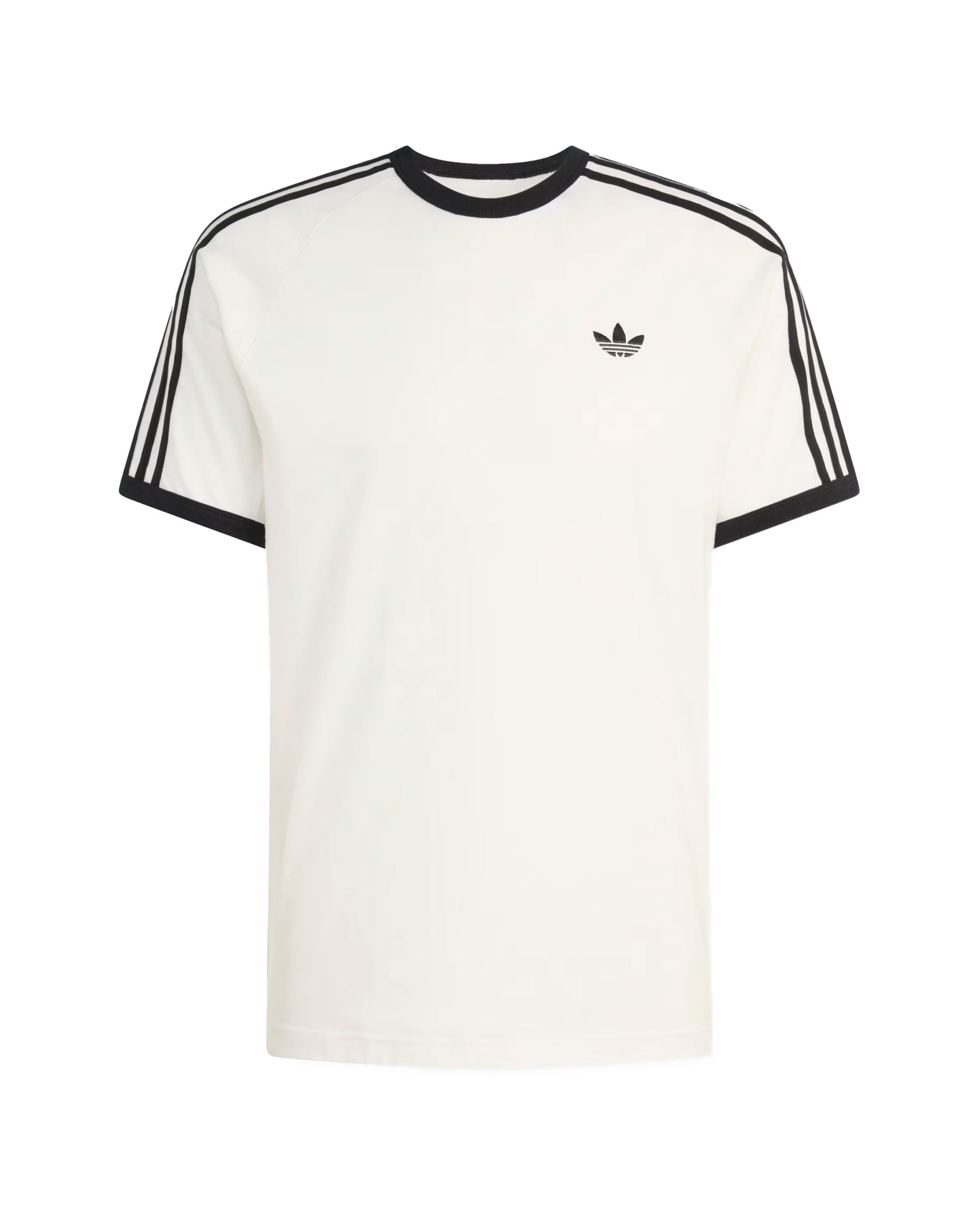 T-Shirt Uomo Adidas 3 Stripe Bianco Nero