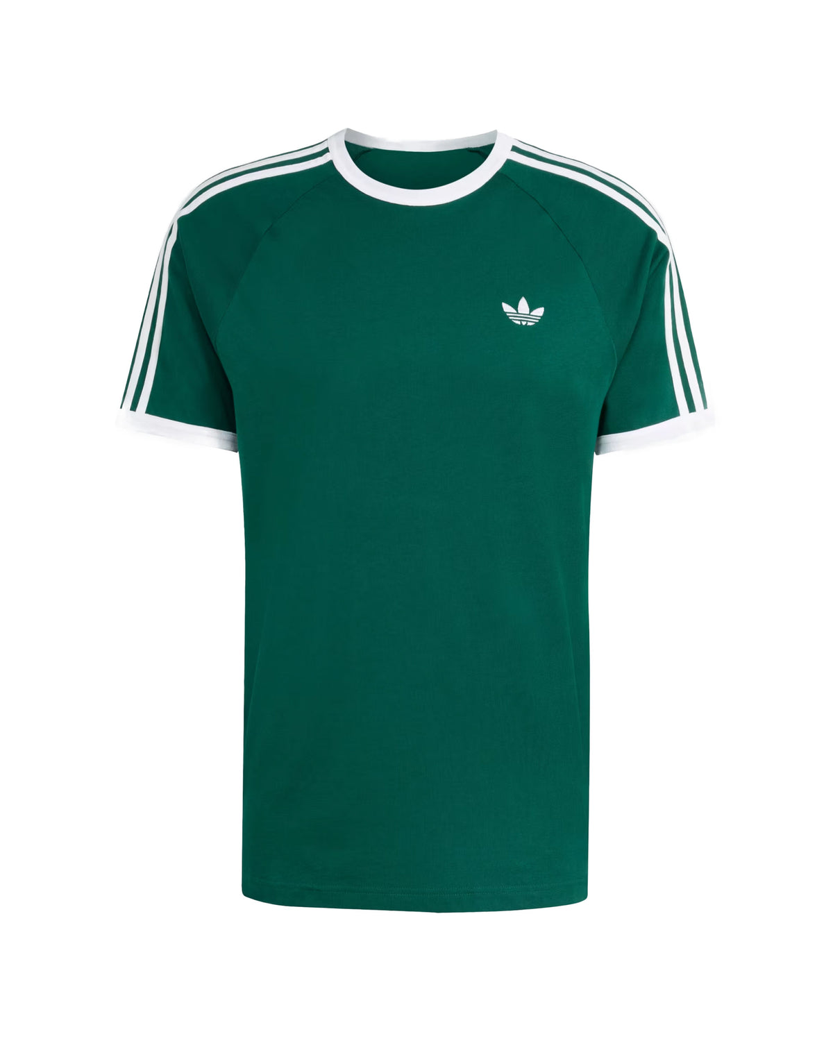 T-Shirt Uomo Adidas 3 Stripe Verde Bianco