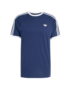 T-Shirt Uomo Adidas 3-Stripes Blu Bianco