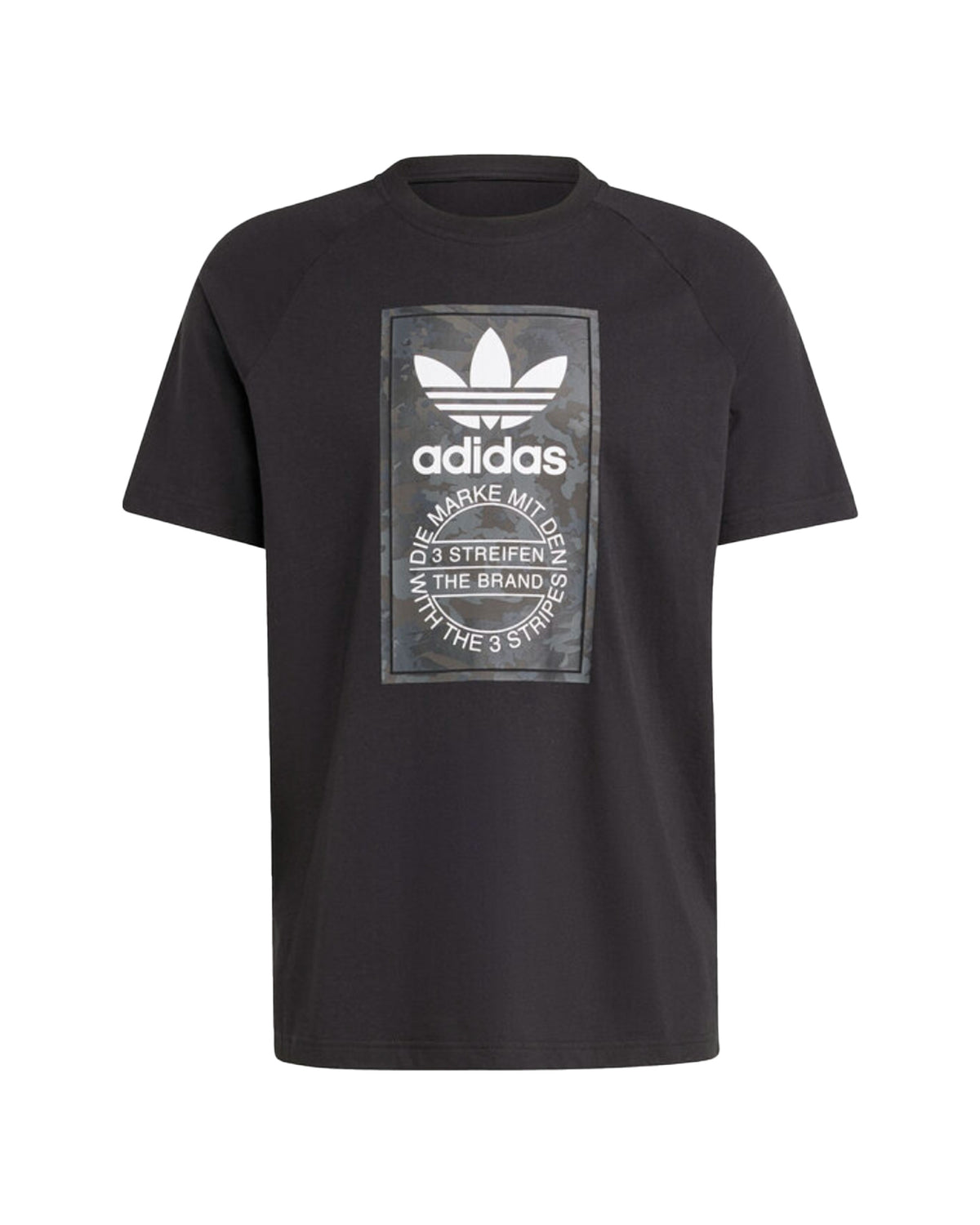 Man Tee Adidas Camo Tongue Black