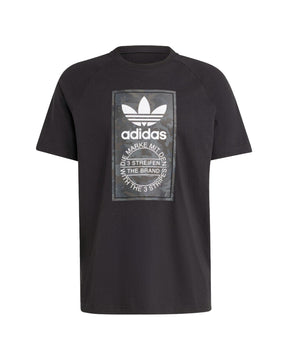 Man Tee Adidas Camo Tongue Black