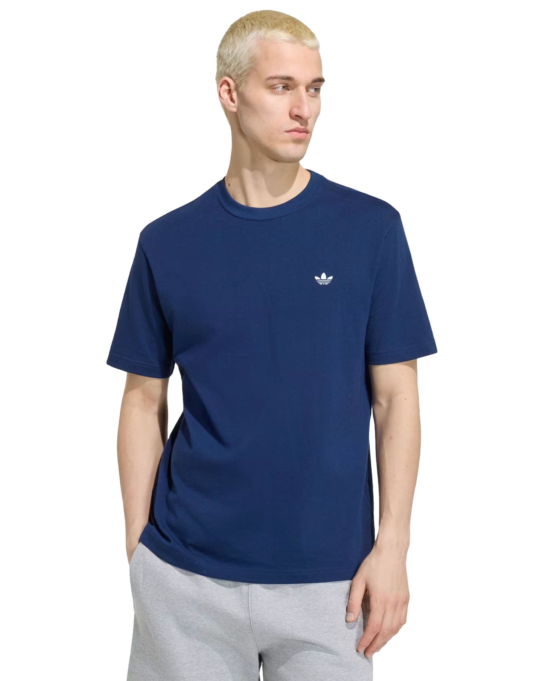 T-Shirt Uomo Adidas Trefoil Essentials Blu