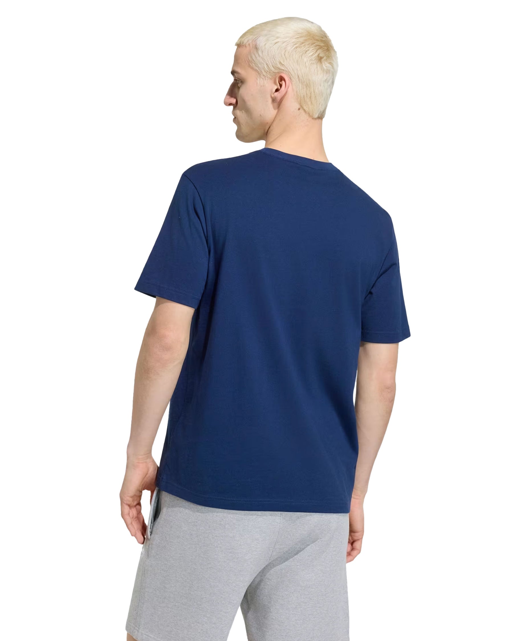 T-Shirt Uomo Adidas Trefoil Essentials Blu