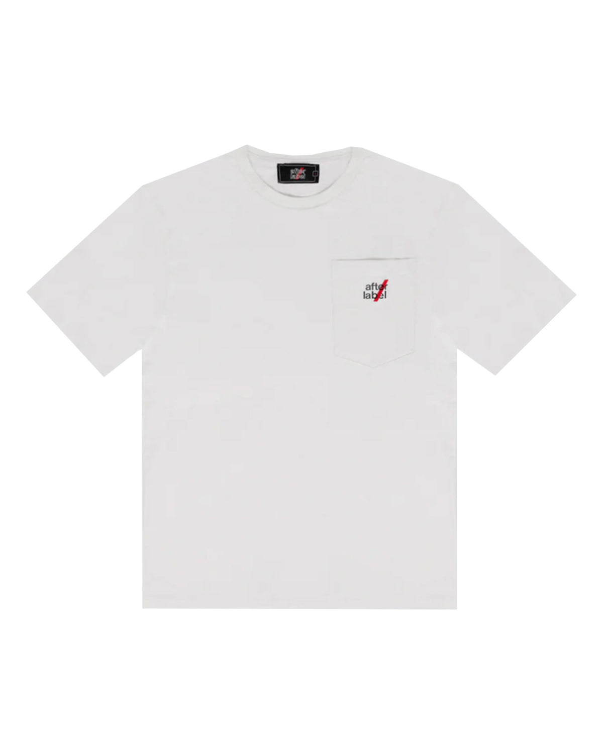 T-Shirt Uomo After Label Mysen Pocket Bianco