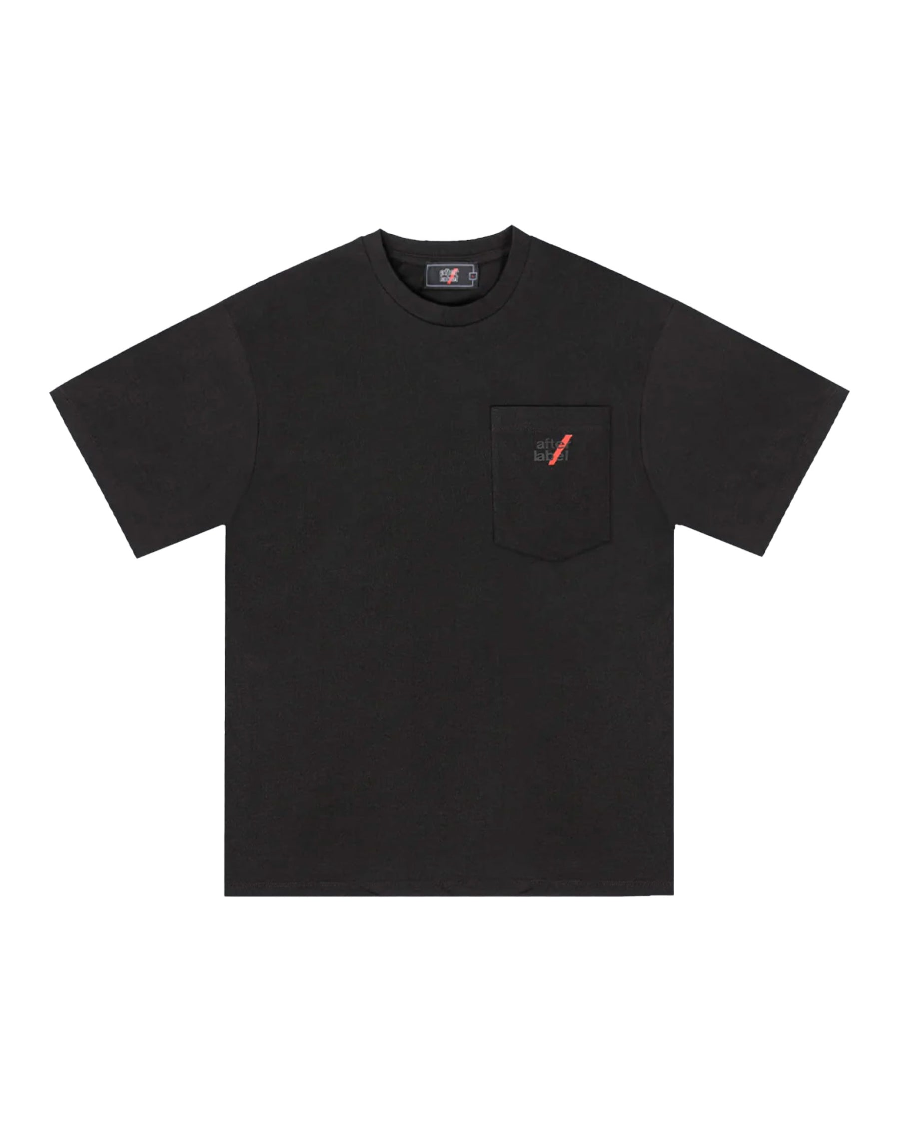Man Tee After Label Mysen Pocket Black