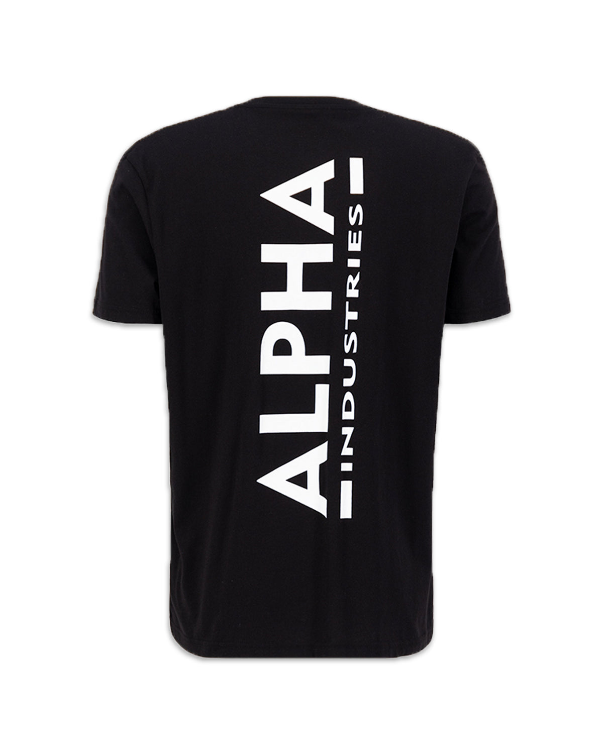 Man Tee Alpha Industries Backprint Black