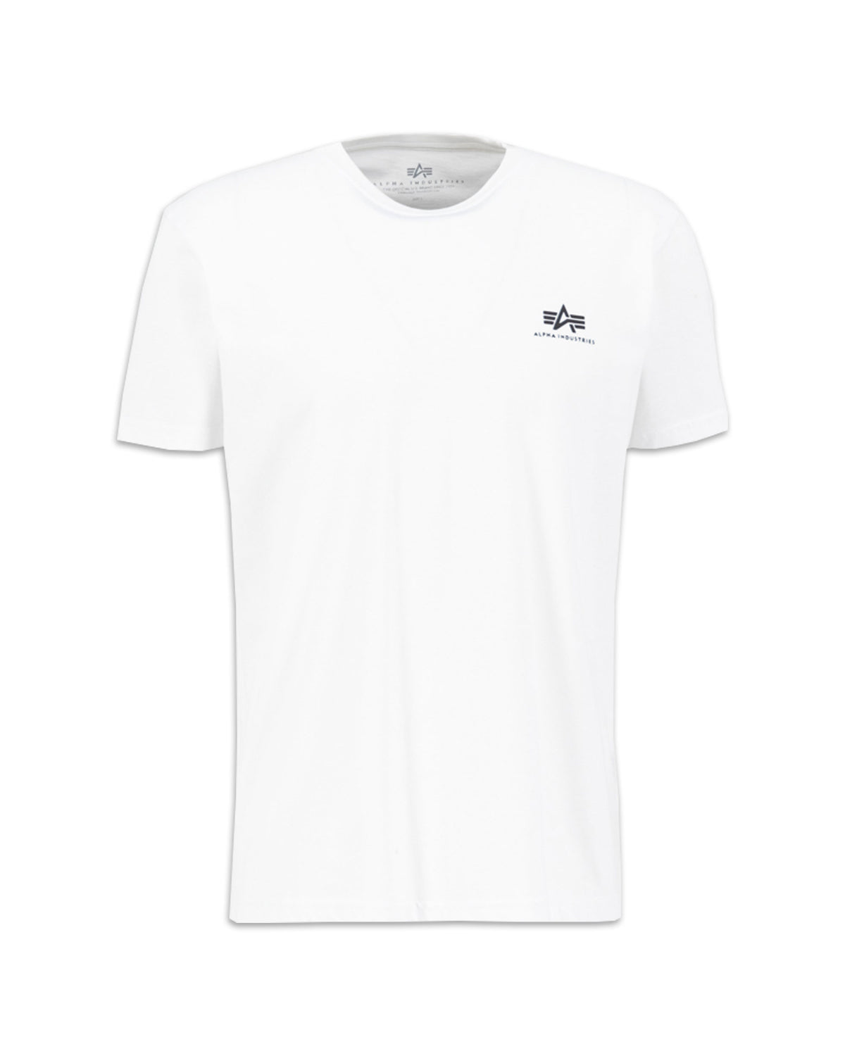 T-Shirt Uomo Alpha Industries Backprint Bianco