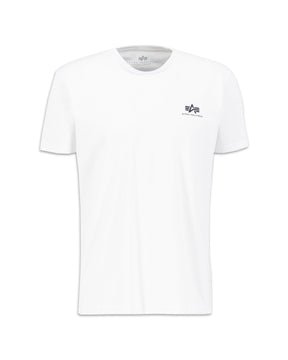 T-Shirt Uomo Alpha Industries Backprint Bianco
