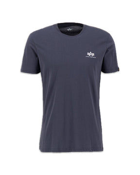 Man Tee Alpha Industries Basic Small Logo Blue