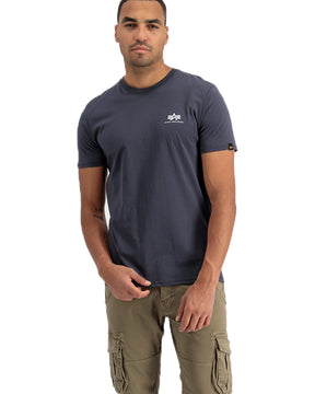 Man Tee Alpha Industries Basic Small Logo Blue