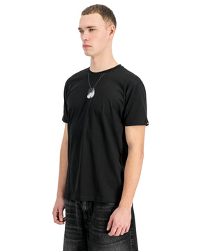 T-Shirt Uomo Alpha Industries Dog Tag Nero