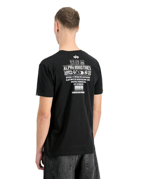 T-Shirt Uomo Alpha Industries Dog Tag Nero