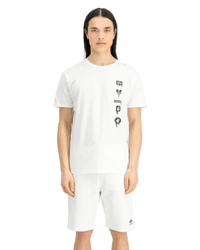 T-Shirt Uomo Alpha Industries Freedom Bianco
