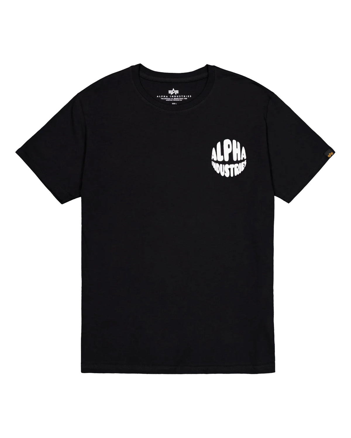 T-Shirt Uomo Alpha Industries Logo Tee BP Nero