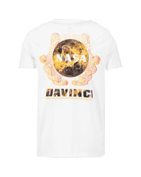 T-Shirt Uomo Alpha Industries NASA Davinci Bianco