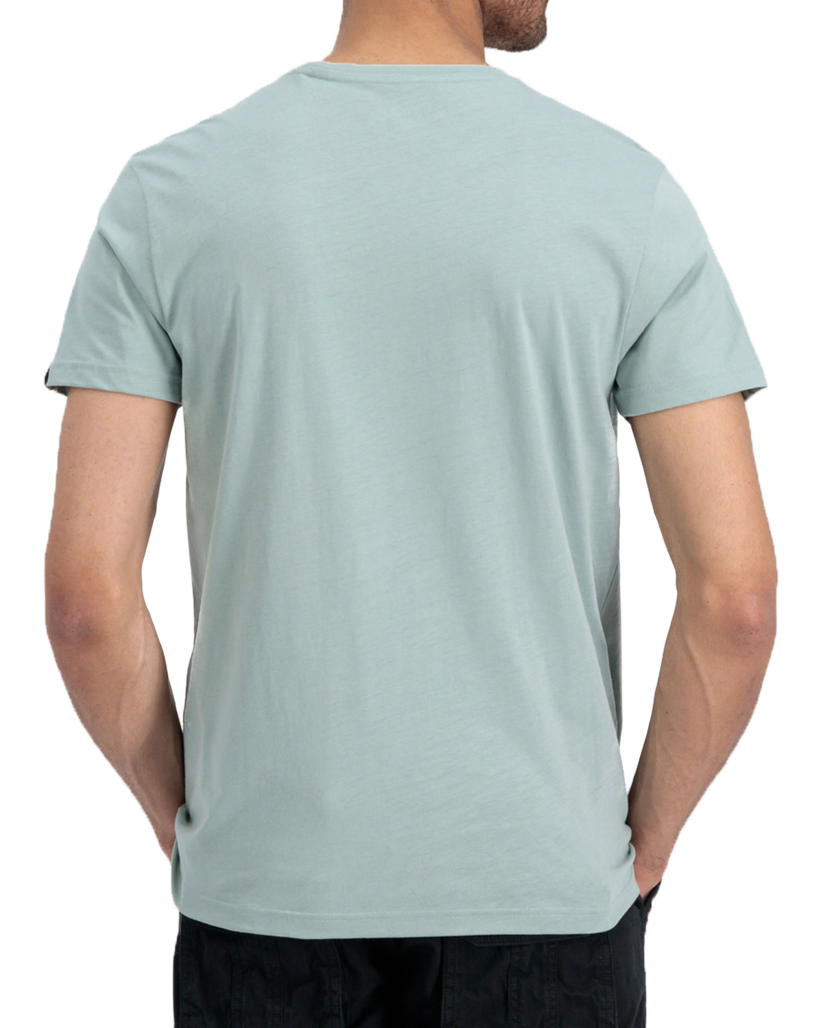 T-Shirt Uomo Alpha Industries Small Logo Dusty Green