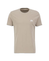 T-Shirt Uomo Alpha Industries Small Logo Vintage Sand