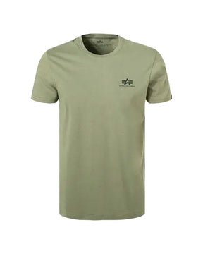 Man Tee Alpha Industries Small logo Olive