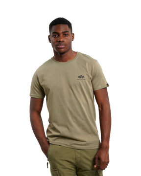 Man Tee Alpha Industries Small logo Olive