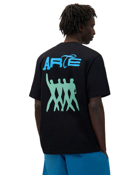 T-Shirt Uomo Arte Antwerp Back Logo People Tee Black