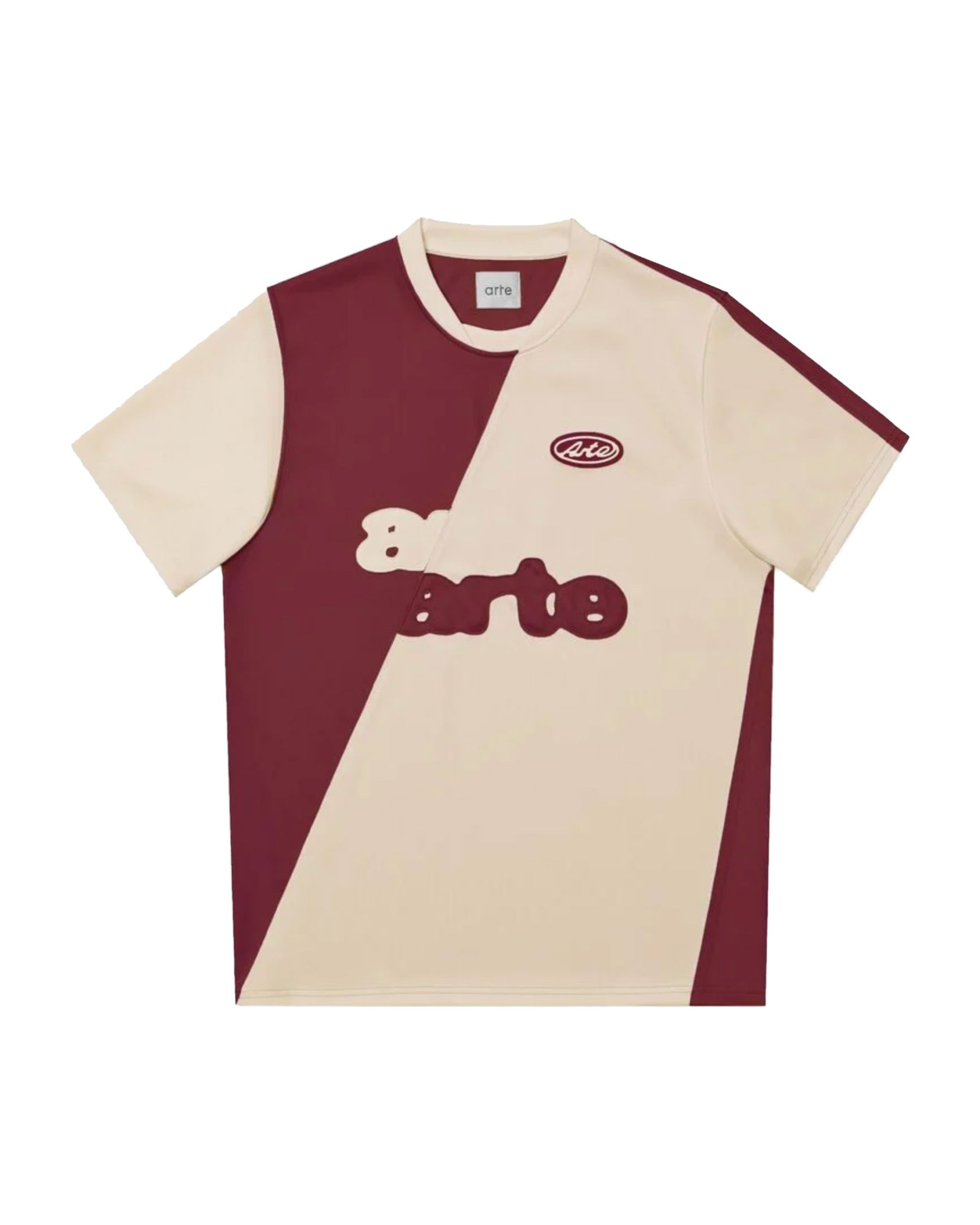 T-Shirt Uomo Football Panna Bordeaux