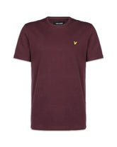 Man Tee Basic Logo Lyle And Scott Bordeaux