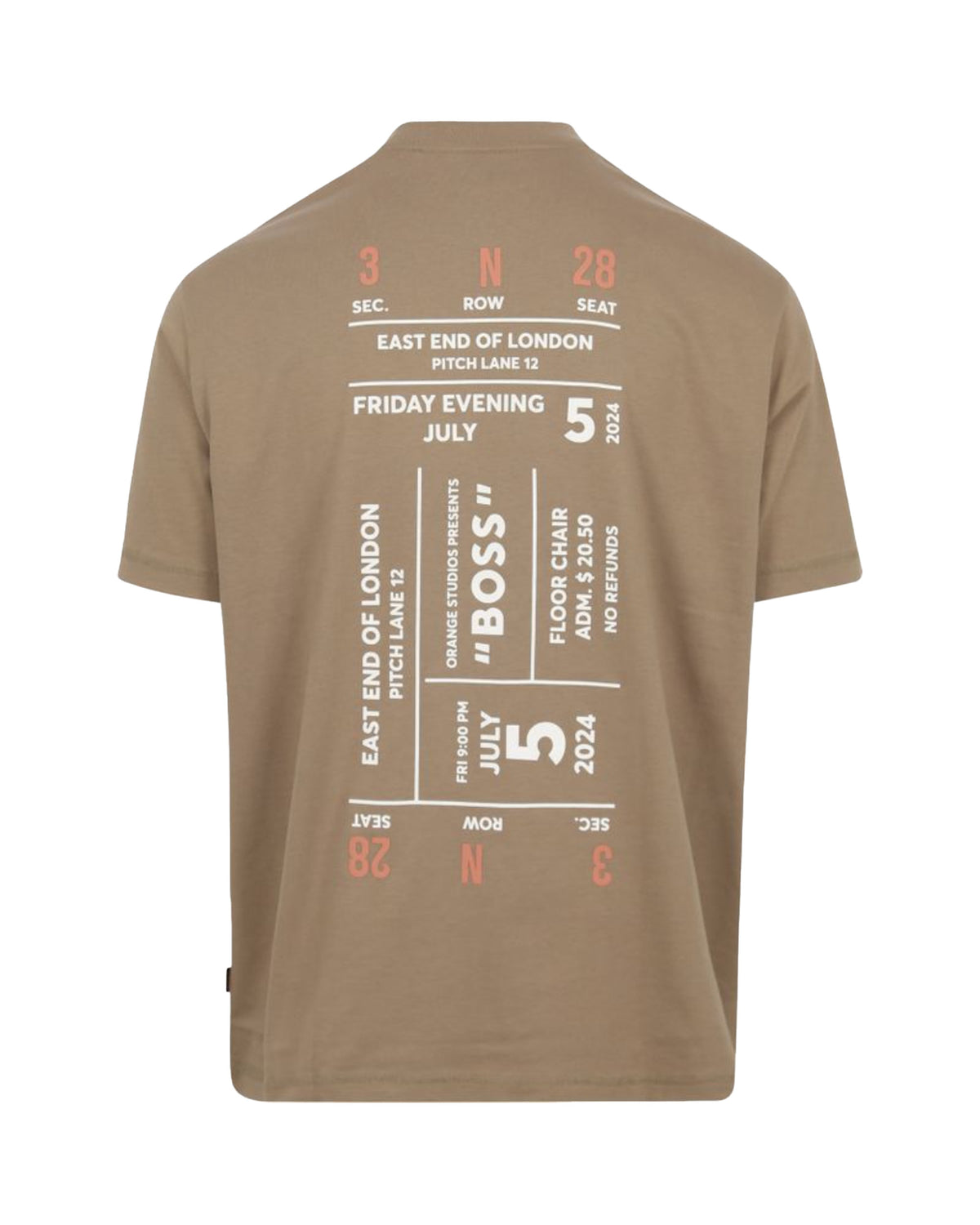 Man Tee Boss Te Records Open Brown