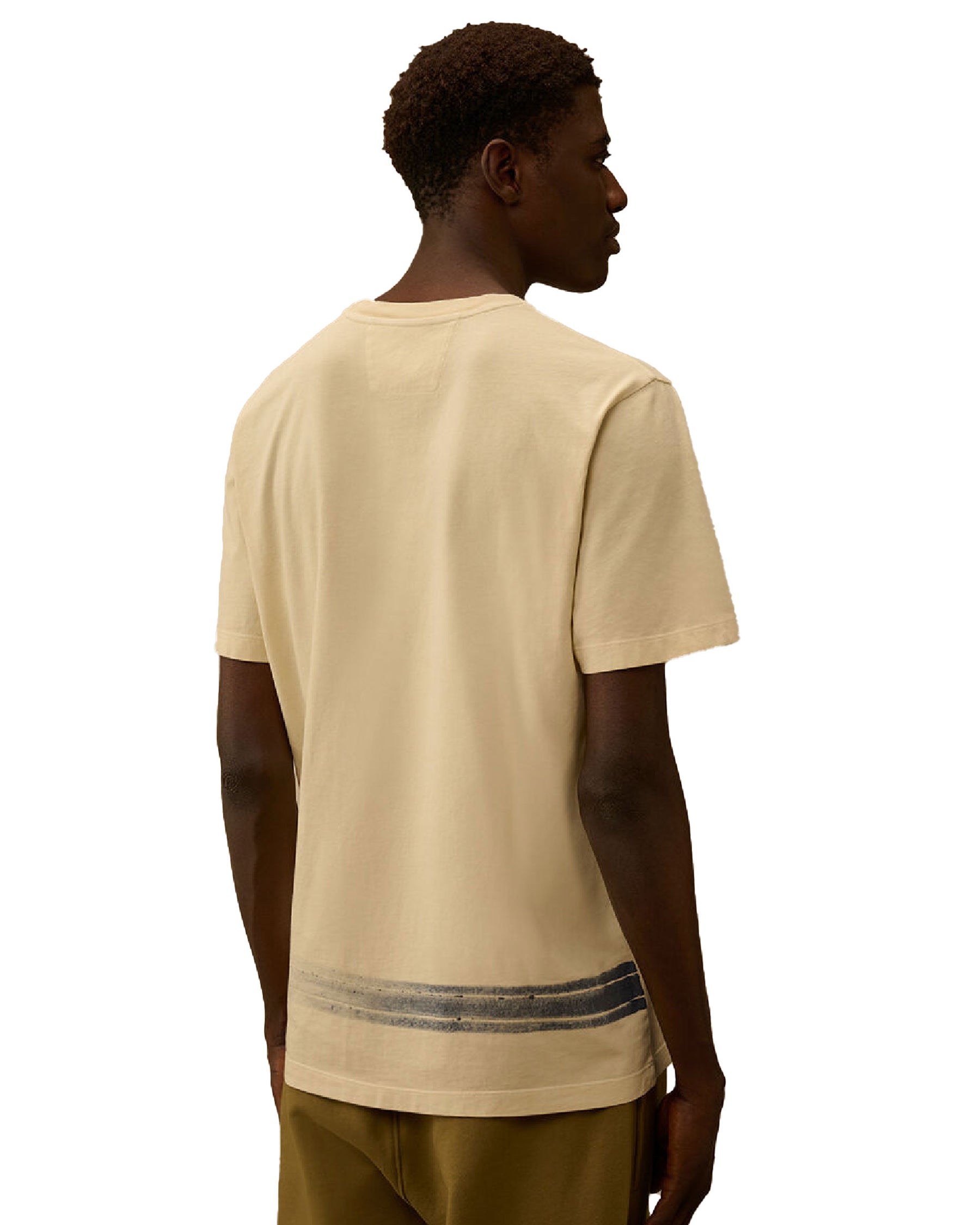 CP Company Jersey Men's T-Shirt 24-1 Frozen Dew Beige