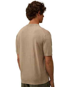 CP Company Knitwear Crew Neck In Flax Dove Beige