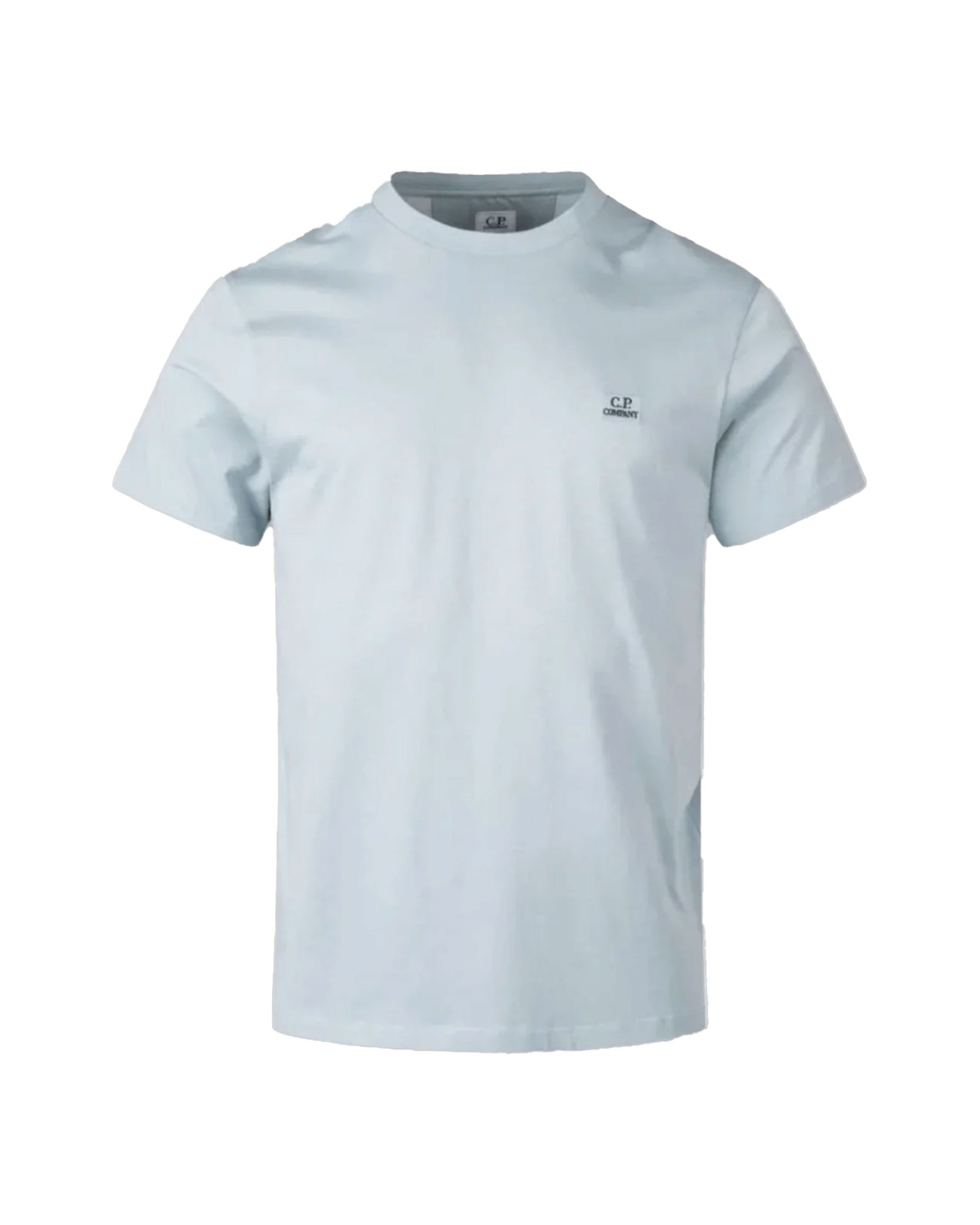 T-Shirt Uomo Logo Patch Celeste