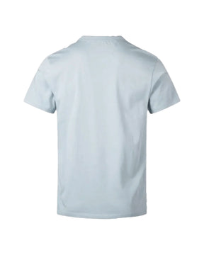 T-Shirt Uomo Logo Patch Celeste