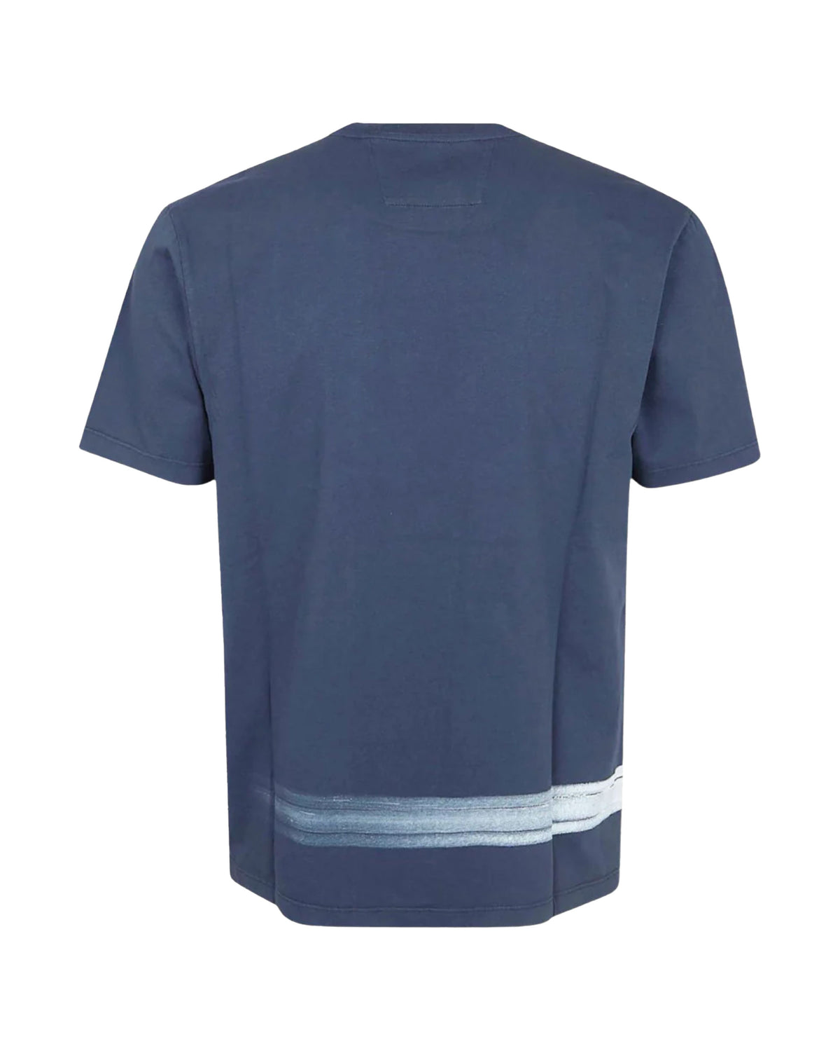 T-Shirt Uomo CP Company In Jersey 24-1 Silver Blue Celeste