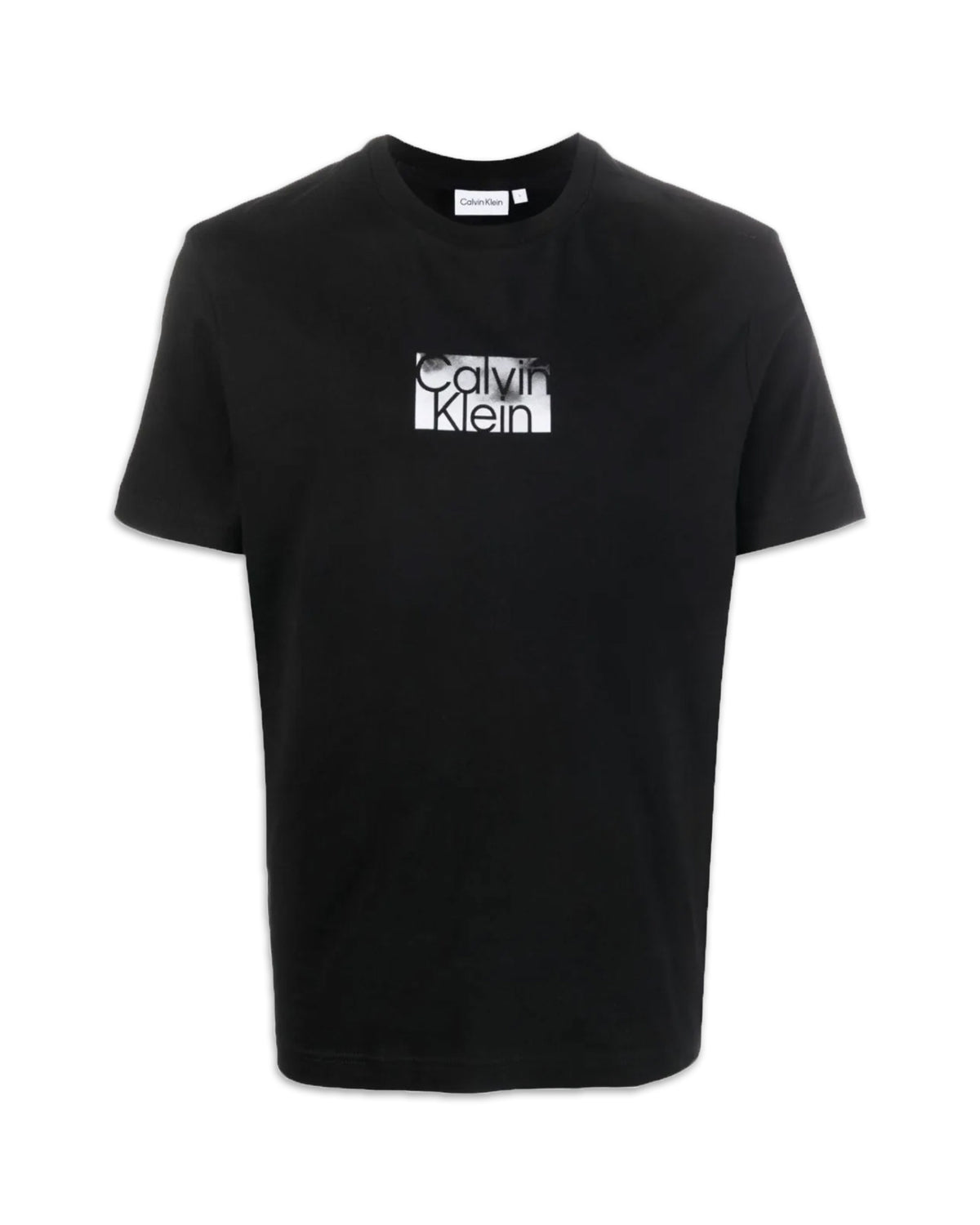 Man Tee Calvin Klein Cloud Logo Black