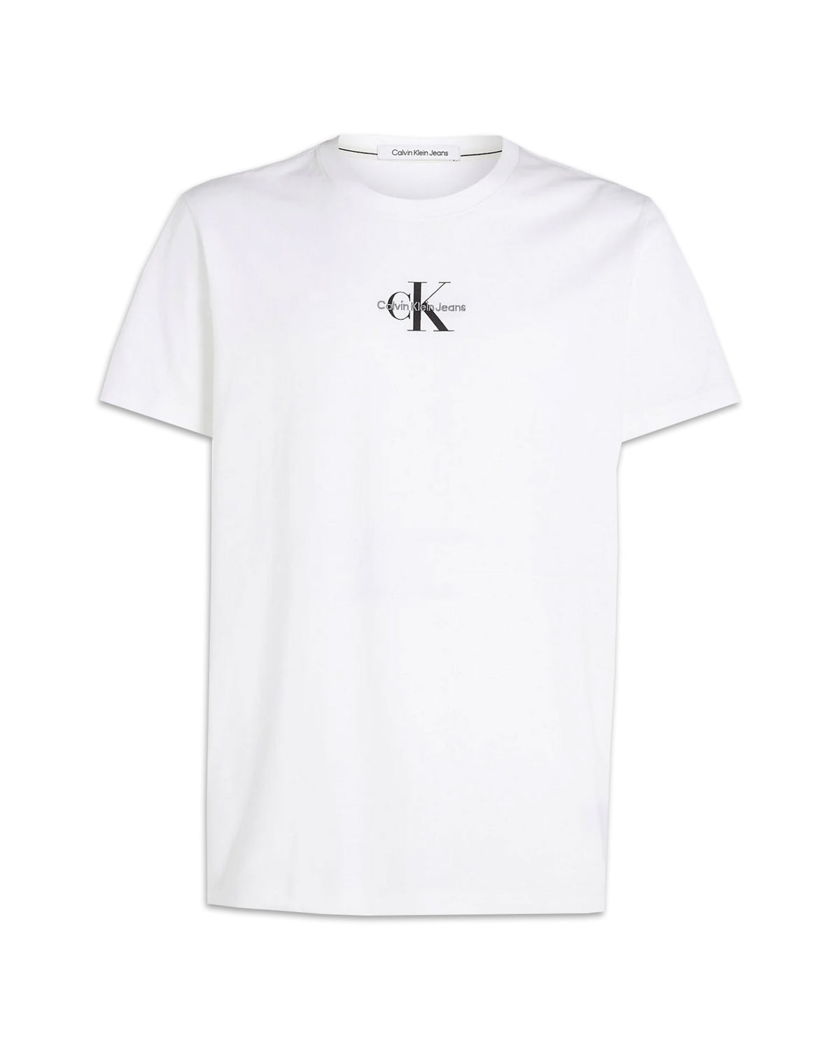 T-Shirt Uomo Calvin Klein Monologo Regular Tee Bianco