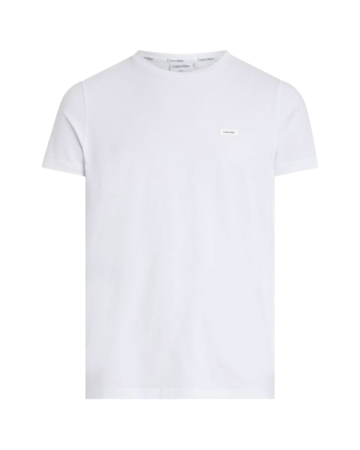 Man Tee Calvin Klein Stretch Slim Fit White