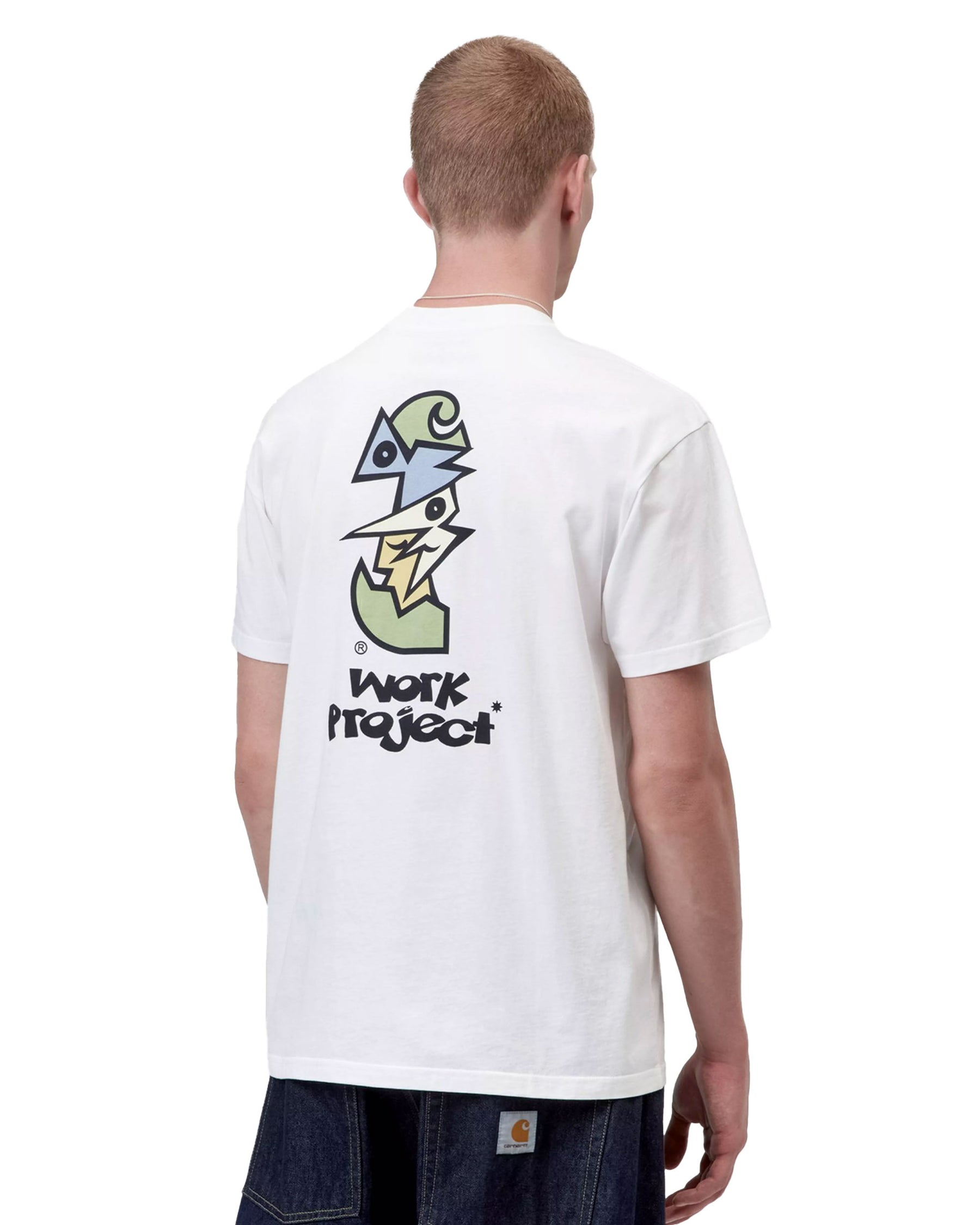 T-Shirt Uomo Carhartt Wip Cubist Bianco