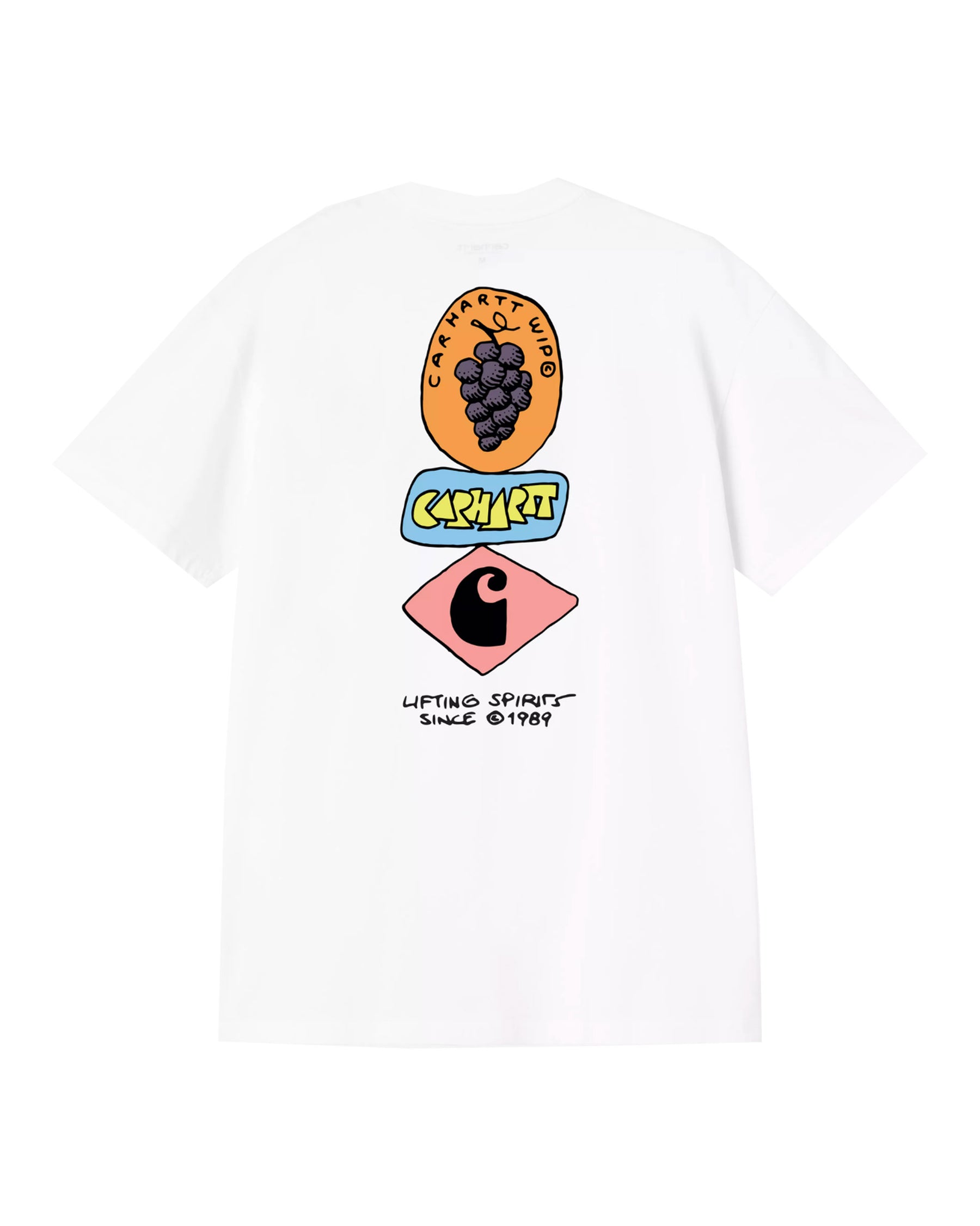 T-Shirt Uomo Carhartt Wip Stacked Grapes Bianca