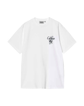T-Shirt Uomo Carhartt Wip Vestige Bianco Nero