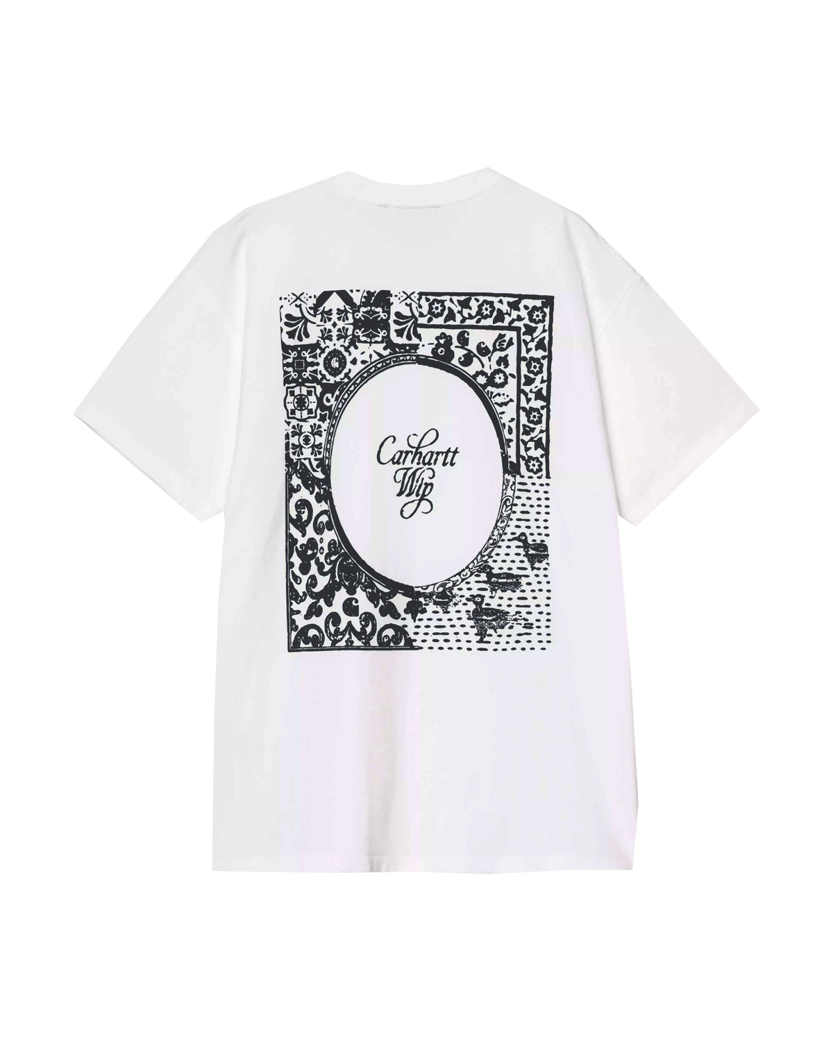 T-Shirt Uomo Carhartt Wip Vestige Bianco Nero